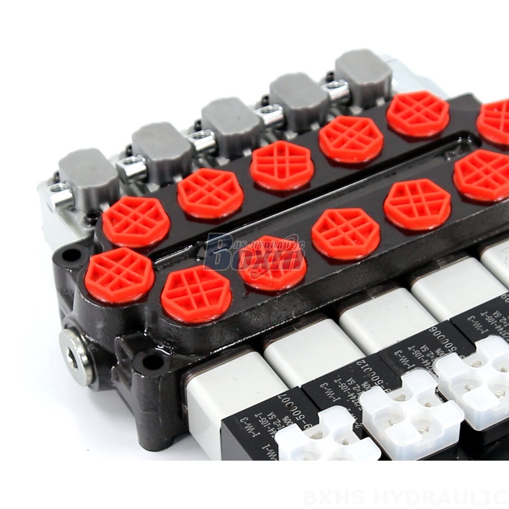 Wholesale Q45 Solenoid And Manual 5 Spool Monoblock Directional Valve from Factory detail image